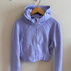 lululemon athletica Lilac Smoke Cropped Hoodie Jacket